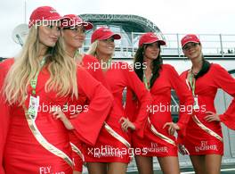 06.09.2008 Francorchamps, Belgium,  Kingfisher Girls - Formula 1 World Championship, Rd 13, Belgian Grand Prix, Saturday