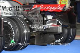 06.09.2008 Francorchamps, Belgium,  The Rear wing and diffuser of the McLaren Mercedes, MP4-23 - Formula 1 World Championship, Rd 13, Belgian Grand Prix, Saturday Qualifying