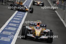 06.09.2008 Francorchamps, Belgium,  Nelson Piquet Jr (BRA), Renault F1 Team, R28 - Formula 1 World Championship, Rd 13, Belgian Grand Prix, Saturday Qualifying
