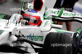 06.09.2008 Francorchamps, Belgium,  Rubens Barrichello (BRA), Honda Racing F1 Team - Formula 1 World Championship, Rd 13, Belgian Grand Prix, Saturday Practice