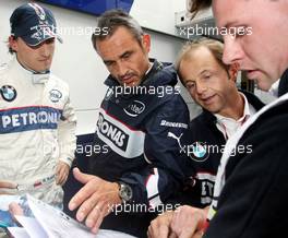 06.09.2008 Francorchamps, Belgium,  Robert Kubica (POL),  BMW Sauber F1 Team and Beat Zehnder (CHE), BMW Sauber F1 Team, Team Manager - Formula 1 World Championship, Rd 13, Belgian Grand Prix, Saturday