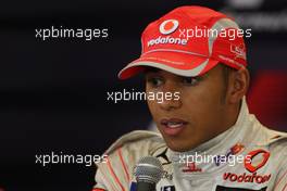07.09.2008 Francorchamps, Belgium,  Lewis Hamilton (GBR), McLaren Mercedes - Formula 1 World Championship, Rd 13, Belgian Grand Prix, Sunday Press Conference