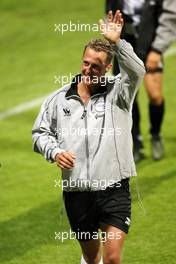 03.09.2008 Francorchamps, Belgium,  Michael Schumacher (GER), Test Driver, Scuderia Ferrari - Charity Football Match, Nazionali Piloti vs All Stars Team - Formula 1 World Championship, Rd 13, Belgian Grand Prix, Wednesday