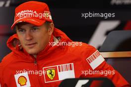 04.09.2008 Francorchamps, Belgium,  Kimi Raikkonen (FIN), Räikkönen, Scuderia Ferrari - Formula 1 World Championship, Rd 13, Belgian Grand Prix, Thursday Press Conference