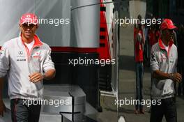 04.09.2008 Francorchamps, Belgium,  Lewis Hamilton (GBR), McLaren Mercedes - Formula 1 World Championship, Rd 13, Belgian Grand Prix, Thursday