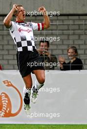 03.09.2008 Francorchamps, Belgium,  Michael Schumacher (GER), Test Driver, Scuderia Ferrari - Charity Football Match, Nazionali Piloti vs All Stars Team - Formula 1 World Championship, Rd 13, Belgian Grand Prix, Wednesday