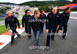 04.09.2008 Francorchamps, Belgium,  Sebastian Vettel (GER), Scuderia Toro Rosso trackwalk - Formula 1 World Championship, Rd 13, Belgian Grand Prix, Thursday