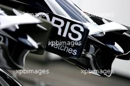 04.09.2008 Francorchamps, Belgium,  Williams F1 Team front wing detail - Formula 1 World Championship, Rd 13, Belgian Grand Prix, Thursday