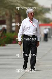 04.04.2008 Sakhir, Bahrain,  Bernie Ecclestone (GBR) - Formula 1 World Championship, Rd 3, Bahrain Grand Prix, Friday