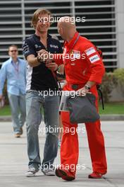 04.04.2008 Sakhir, Bahrain,  Mark Arnell (GBR), Personal trainer to Kimi Raikkonen and Nico Rosberg (GER), WilliamsF1 Team - Formula 1 World Championship, Rd 3, Bahrain Grand Prix, Friday