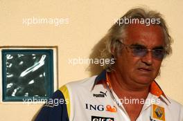 04.04.2008 Sakhir, Bahrain,  Flavio Briatore (ITA), Renault F1 Team, Team Chief, Managing Director - Formula 1 World Championship, Rd 3, Bahrain Grand Prix, Friday