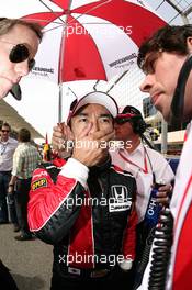 06.04.2008 Sakhir, Bahrain,  Takuma Sato (JPN), Super Aguri F1 - Formula 1 World Championship, Rd 3, Bahrain Grand Prix, Sunday Pre-Race Grid