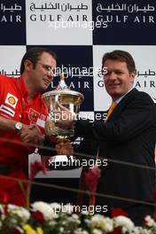 06.04.2008 Sakhir, Bahrain,  Stefano Domenicali (ITA), Scuderia Ferrari, Sporting Director - Formula 1 World Championship, Rd 3, Bahrain Grand Prix, Sunday Podium