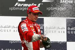 06.04.2008 Sakhir, Bahrain,  Kimi Raikkonen (FIN), Räikkönen, Scuderia Ferrari - Formula 1 World Championship, Rd 3, Bahrain Grand Prix, Sunday Podium