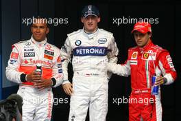 05.04.2008 Sakhir, Bahrain,  Lewis Hamilton (GBR), McLaren Mercedes, Robert Kubica (POL), BMW Sauber F1 Team, Felipe Massa (BRA), Scuderia Ferrari - Formula 1 World Championship, Rd 3, Bahrain Grand Prix, Saturday Qualifying