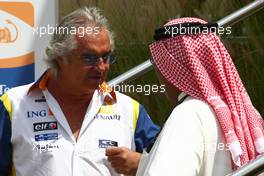 05.04.2008 Sakhir, Bahrain,  Flavio Briatore (ITA), Renault F1 Team, Team Chief, Managing Director - Formula 1 World Championship, Rd 3, Bahrain Grand Prix, Saturday