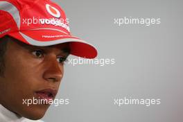 05.04.2008 Sakhir, Bahrain,  Lewis Hamilton (GBR), McLaren Mercedes - Formula 1 World Championship, Rd 3, Bahrain Grand Prix, Saturday Press Conference