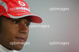 05.04.2008 Sakhir, Bahrain,  Lewis Hamilton (GBR), McLaren Mercedes - Formula 1 World Championship, Rd 3, Bahrain Grand Prix, Saturday Press Conference