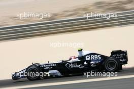 05.04.2008 Sakhir, Bahrain,  Kazuki Nakajima (JPN), Williams F1 Team - Formula 1 World Championship, Rd 3, Bahrain Grand Prix, Saturday Practice