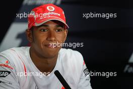 03.04.2008 Sakhir, Bahrain,  Lewis Hamilton (GBR), McLaren Mercedes - Formula 1 World Championship, Rd 3, Bahrain Grand Prix, Thursday Press Conference