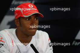 03.04.2008 Sakhir, Bahrain,  Lewis Hamilton (GBR), McLaren Mercedes - Formula 1 World Championship, Rd 3, Bahrain Grand Prix, Thursday Press Conference