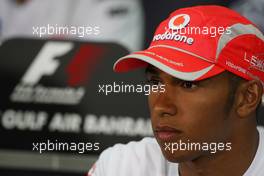 03.04.2008 Sakhir, Bahrain,  Lewis Hamilton (GBR), McLaren Mercedes - Formula 1 World Championship, Rd 3, Bahrain Grand Prix, Thursday Press Conference