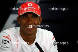 03.04.2008 Sakhir, Bahrain,  Lewis Hamilton (GBR), McLaren Mercedes - Formula 1 World Championship, Rd 3, Bahrain Grand Prix, Thursday Press Conference