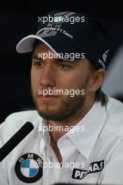 03.04.2008 Sakhir, Bahrain,  Nick Heidfeld (GER), BMW Sauber F1 Team - Formula 1 World Championship, Rd 3, Bahrain Grand Prix, Thursday Press Conference