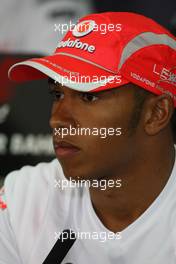 03.04.2008 Sakhir, Bahrain,  Lewis Hamilton (GBR), McLaren Mercedes - Formula 1 World Championship, Rd 3, Bahrain Grand Prix, Thursday Press Conference