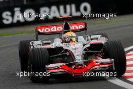 31.10.2008 Sao Paulo, Brazil,  Lewis Hamilton (GBR), McLaren Mercedes, MP4-23 - Formula 1 World Championship, Rd 18, Brazilian Grand Prix, Friday Practice