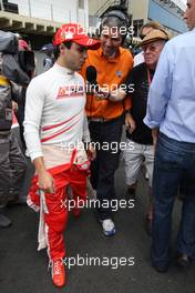 02.11.2008 Sao Paulo, Brazil,  Felipe Massa (BRA), Scuderia Ferrari - Formula 1 World Championship, Rd 18, Brazilian Grand Prix, Sunday Pre-Race Grid