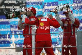 02.11.2008 Sao Paulo, Brazil,  Race Winner, Felipe Massa (BRA), Scuderia Ferrari, F2008 - Formula 1 World Championship, Rd 18, Brazilian Grand Prix, Sunday Podium