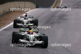 02.11.2008 Sao Paulo, Brazil,  Rubens Barrichello (BRA), Honda Racing F1 Team  - Formula 1 World Championship, Rd 18, Brazilian Grand Prix, Sunday Race