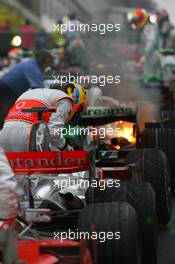02.11.2008 Sao Paulo, Brazil,  2008 World Champion, Lewis Hamilton (GBR), McLaren Mercedes - Formula 1 World Championship, Rd 18, Brazilian Grand Prix, Sunday Race