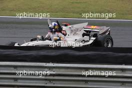 02.11.2008 Sao Paulo, Brazil,  David Coulthard (GBR), Red Bull Racing crashed out of his last GP - Formula 1 World Championship, Rd 18, Brazilian Grand Prix, Sunday Race