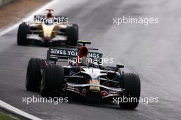 02.11.2008 Sao Paulo, Brazil,  Sebastian Vettel (GER), Scuderia Toro Rosso, Fernando Alonso (ESP), Renault F1 Team  - Formula 1 World Championship, Rd 18, Brazilian Grand Prix, Sunday Race