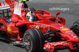 01.11.2008 Sao Paulo, Brazil,  Felipe Massa (BRA), Scuderia Ferrari on pole - Formula 1 World Championship, Rd 18, Brazilian Grand Prix, Saturday Qualifying