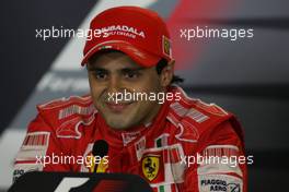 01.11.2008 Sao Paulo, Brazil,  Felipe Massa (BRA), Scuderia Ferrari - Formula 1 World Championship, Rd 18, Brazilian Grand Prix, Saturday Press Conference