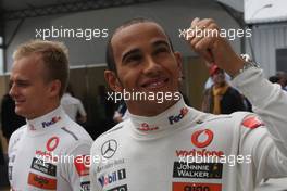 01.11.2008 Sao Paulo, Brazil,  Lewis Hamilton (GBR), McLaren Mercedes and Heikki Kovalainen (FIN), McLaren Mercedes - Formula 1 World Championship, Rd 18, Brazilian Grand Prix, Saturday Practice