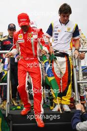 02.11.2008 Sao Paulo, Brazil,  Felipe Massa (BRA), Scuderia Ferrari and Fernando Alonso (ESP), Renault F1 Team - Formula 1 World Championship, Rd 18, Brazilian Grand Prix, Sunday