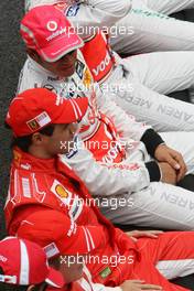 02.11.2008 Sao Paulo, Brazil,  Felipe Massa (BRA), Scuderia Ferrari and Lewis Hamilton (GBR), McLaren Mercedes - Formula 1 World Championship, Rd 18, Brazilian Grand Prix, Sunday