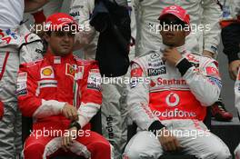 02.11.2008 Sao Paulo, Brazil,  Felipe Massa (BRA), Scuderia Ferrari and Lewis Hamilton (GBR), McLaren Mercedes - Formula 1 World Championship, Rd 18, Brazilian Grand Prix, Sunday
