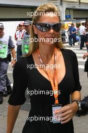 02.11.2008 Sao Paulo, Brazil,  A girl in the paddock - Formula 1 World Championship, Rd 18, Brazilian Grand Prix, Sunday