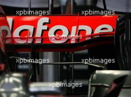 30.10.2008 Sao Paulo, Brazil,  Lewis Hamilton (GBR), McLaren Mercedes, new McLaren Mercedes rear wing - Formula 1 World Championship, Rd 18, Brazilian Grand Prix, Thursday