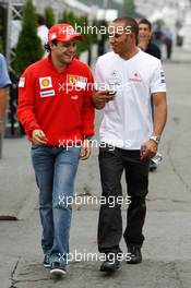 06.06.2008 Montreal, Canada,  Felipe Massa (BRA), Scuderia Ferrari, Lewis Hamilton (GBR), McLaren Mercedes - Formula 1 World Championship, Rd 7, Canadian Grand Prix, Friday