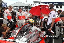 08.06.2008 Montreal, Canada,  Lewis Hamilton (GBR), McLaren Mercedes - Formula 1 World Championship, Rd 7, Canadian Grand Prix, Sunday Pre-Race Grid