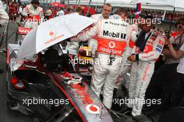 08.06.2008 Montreal, Canada,  Lewis Hamilton (GBR), McLaren Mercedes, MP4-23 - Formula 1 World Championship, Rd 7, Canadian Grand Prix, Sunday Pre-Race Grid