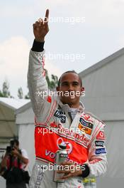 07.06.2008 Montreal, Canada,  Lewis Hamilton (GBR), McLaren Mercedes gets pole position - Formula 1 World Championship, Rd 7, Canadian Grand Prix, Saturday Qualifying