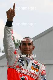 07.06.2008 Montreal, Canada,  Lewis Hamilton (GBR), McLaren Mercedes gets pole position - Formula 1 World Championship, Rd 7, Canadian Grand Prix, Saturday Qualifying