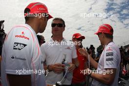 08.06.2008 Montreal, Canada,  Lewis Hamilton (GBR), McLaren Mercedes and David Coulthard (GBR), Red Bull Racing - Formula 1 World Championship, Rd 7, Canadian Grand Prix, Sunday